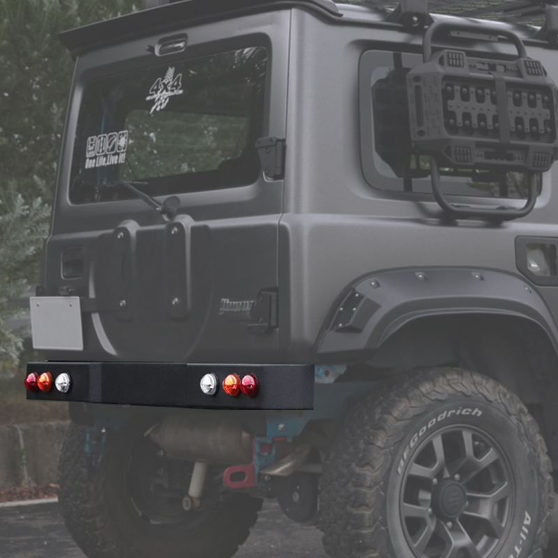Retro nostalgic series Rear Bumper with lamp for Jimny JB74W JB64W JB74 JB64 2018+
