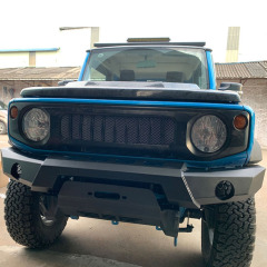 Front Bumper C Steel/Aluminium with Winch mount for Jimny JB74W JB64W JB74 JB64 2018+