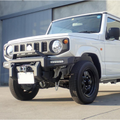 Front Bumper A - Steel/Aluminium with DRL with Winch mount for Jimny JB74W JB64W JB74 JB64 2018+
