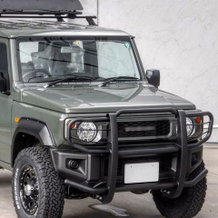 Big Bull Bar H NO winch mount black-carbon steel for Jimny JB74W JB64W JB74 JB64 2018+