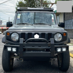 Assemble Front Bumper E NO winch mount with 8 LEDs for Jimny JB74W JB64W JB74 JB64 2018+