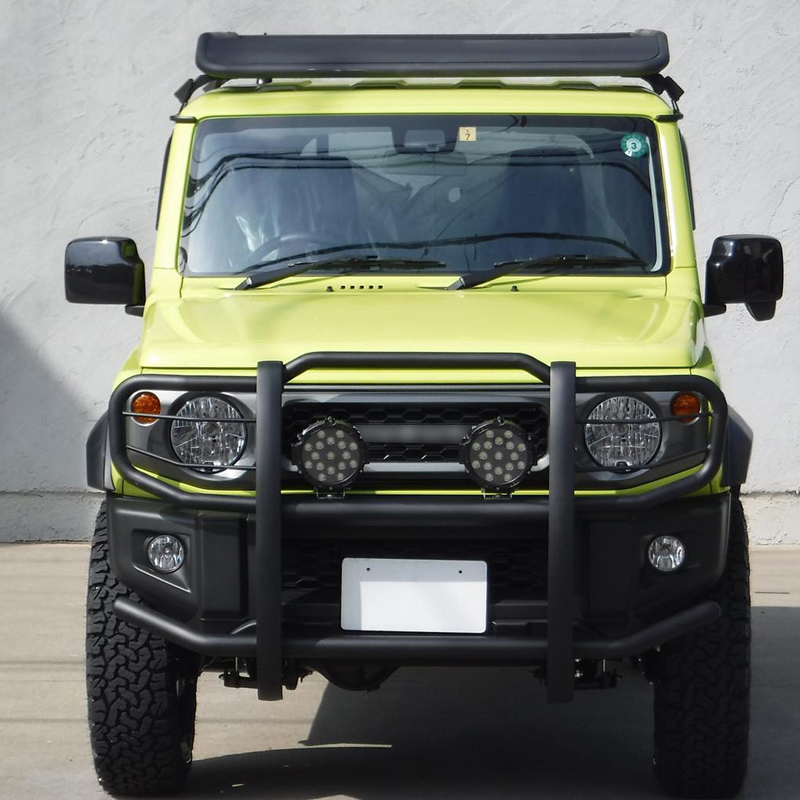 Big Bull Bar H NO winch mount black-carbon steel for Jimny JB74W JB64W JB74 JB64 2018+