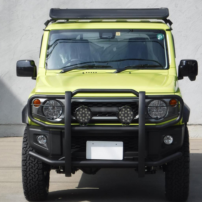 Big Bull Bar H NO winch mount black-carbon steel for Jimny JB74W JB64W JB74 JB64 2018+