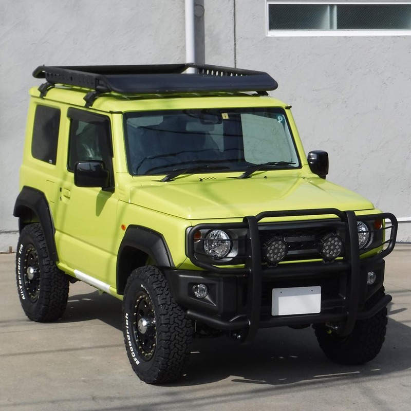 Big Bull Bar H NO winch mount black-carbon steel for Jimny JB74W JB64W JB74 JB64 2018+