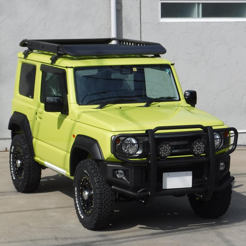 Big Bull Bar H NO winch mount black-carbon steel for Jimny JB74W JB64W JB74 JB64 2018+