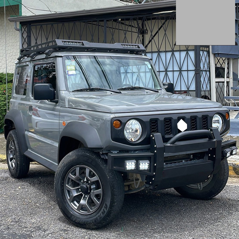 Assemble Front Bumper E NO winch mount with 8 LEDs for Jimny JB74W JB64W JB74 JB64 2018+
