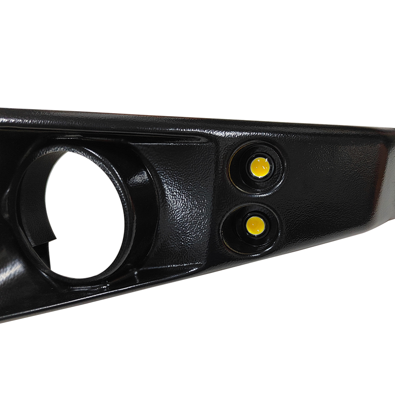 Narrow Plastic Front Bumper Iron guard board with 4 LED small lights (Yellow light) for Jimny JB74W JB64W JB74 JB64 2018+