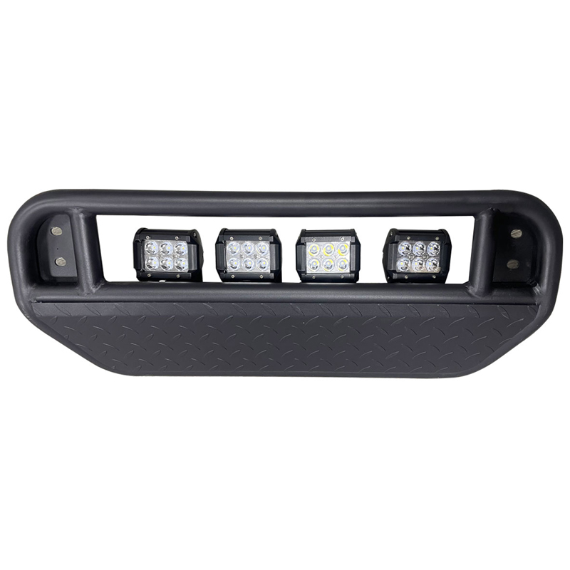 Lighting frame/guard plate for plastic narrow body front bar Including 4 LED(18W*4PCS) spotlights+Relay cable Materialiron for Jimny JB74W JB64W JB74 JB64 2018+