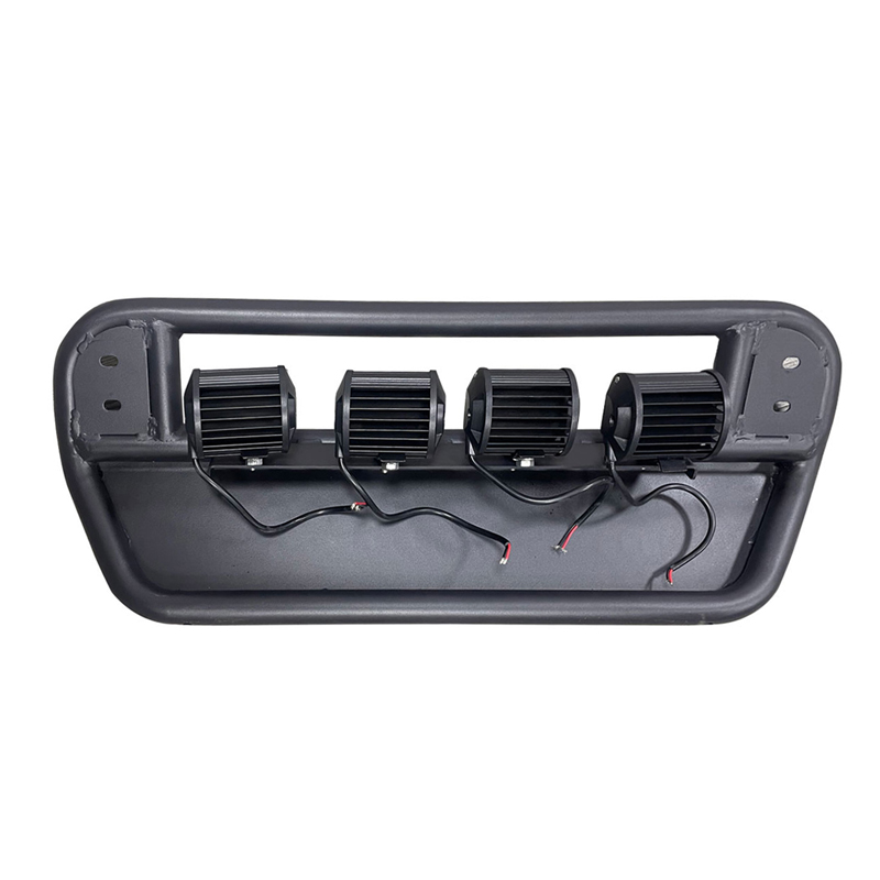 Lighting frame/guard plate for plastic narrow body front bar Including 4 LED(18W*4PCS) spotlights+Relay cable Materialiron for Jimny JB74W JB64W JB74 JB64 2018+