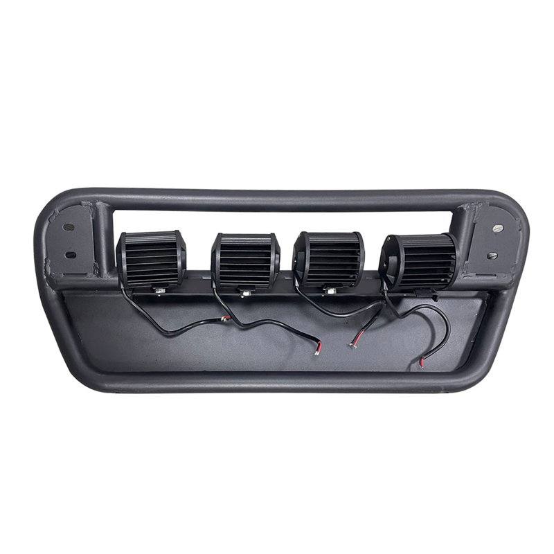 Lighting frame/guard plate for plastic narrow body front bar Including 4 LED(18W*4PCS) spotlights+Relay cable Materialiron for Jimny JB74W JB64W JB74 JB64 2018+