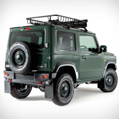 Defender style Rear Bumper -Black Aluminum materials Including lamp and mudguard for Jimny JB74W JB64W JB74 JB64 2018+