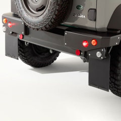 Defender style Rear Bumper -Black Aluminum materials Including lamp and mudguard for Jimny JB74W JB64W JB74 JB64 2018+