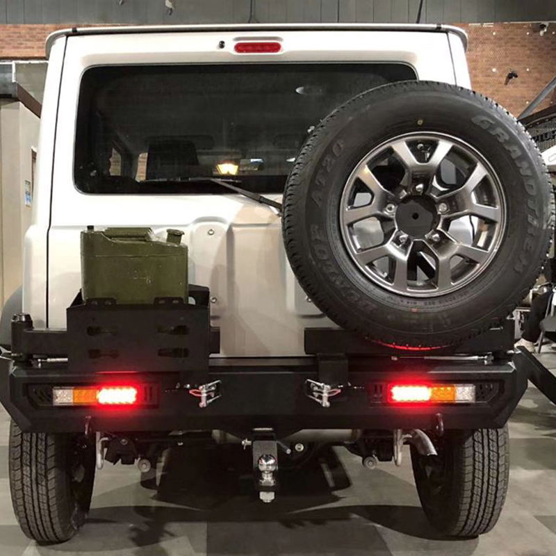 Rear Bumper C Steel with rear lights Bumper & tow bar & Fuel tank & Spare wheel mount for Jimny JB74W JB64W JB74 JB64 2018+