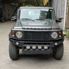 Lighting frame/guard plate for plastic narrow body front bar Including 4 LED(50W*4PCS) spotlights+Relay cable Materialiron for Jimny JB74W JB64W JB74 JB64 2018+