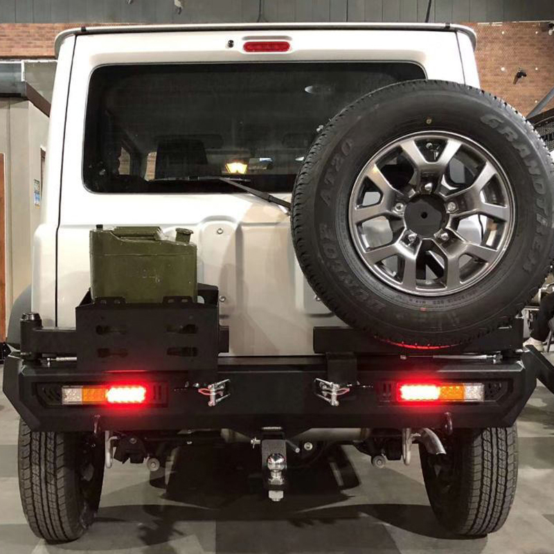 Rear Bumper B Steel with rear lights Bumper & tow bar two in one for Jimny JB74W JB64W JB74 JB64 2018+