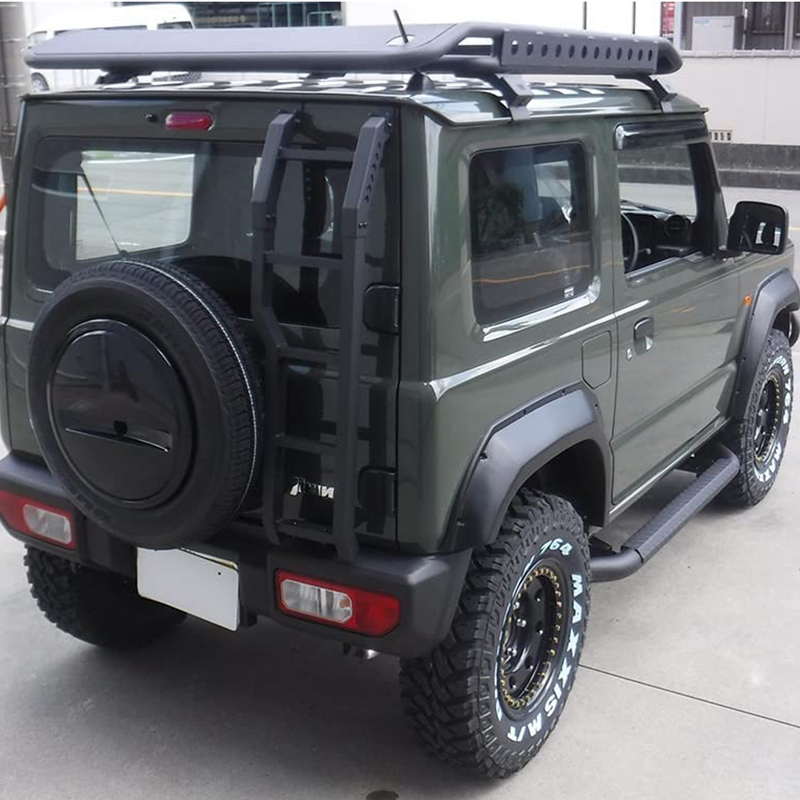 3" Round Pipe with band Bending Side Steps Sanding paint-steel for Jimny JB74W JB64W JB74 JB64 2018+