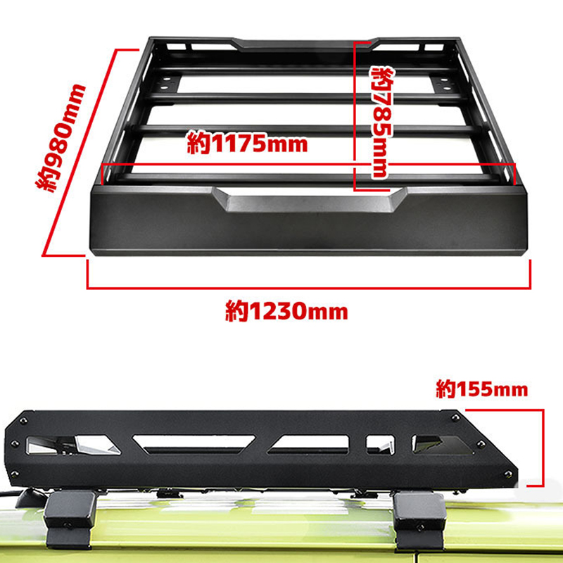 Mini Roof Rack A-Aluminium NO Light for Jimny JB74W JB64W JB74 JB64 2018+