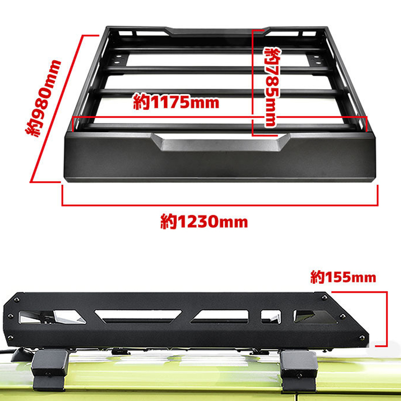 Mini Roof Rack A-Aluminium NO Light for Jimny JB74W JB64W JB74 JB64 2018+