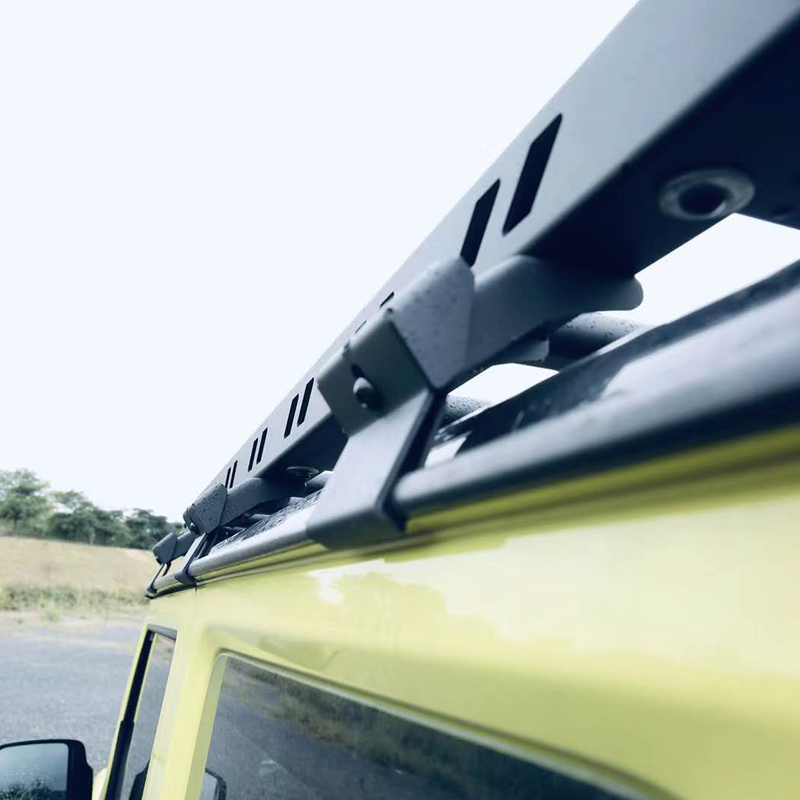 Roof Rack C aluminium With 1 * White LED light Height 6cm for Jimny JB74W JB64W JB74 JB64 2018+
