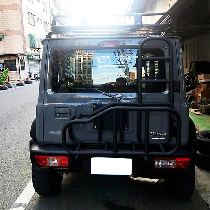 Tail ladder+storage rack+spare wheel rack 3 in 1 for Jimny JB74W JB64W JB74 JB64 2018+
