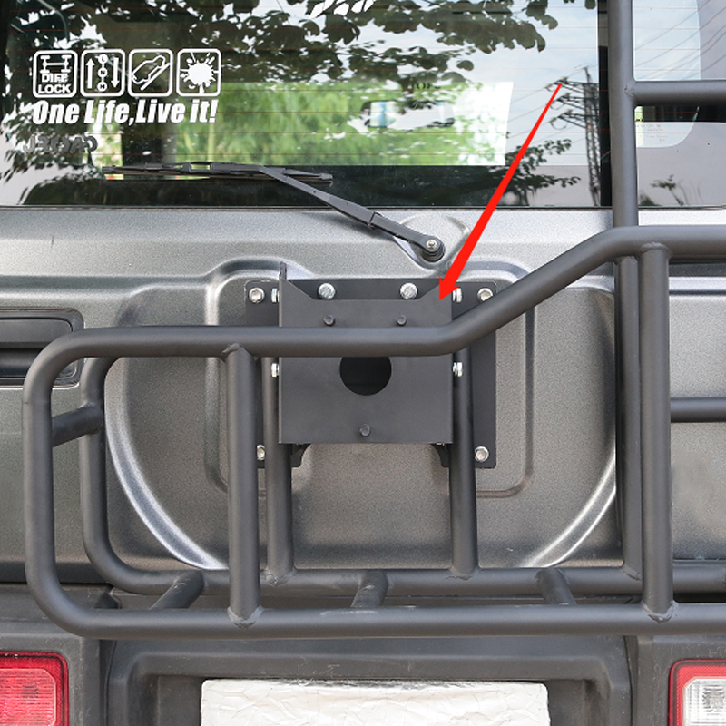 Tail ladder+storage rack+spare wheel rack 3 in 1 for Jimny JB74W JB64W JB74 JB64 2018+