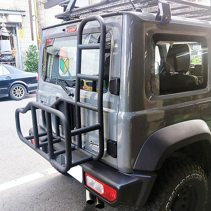 Tail ladder+storage rack+spare wheel rack 3 in 1 for Jimny JB74W JB64W JB74 JB64 2018+