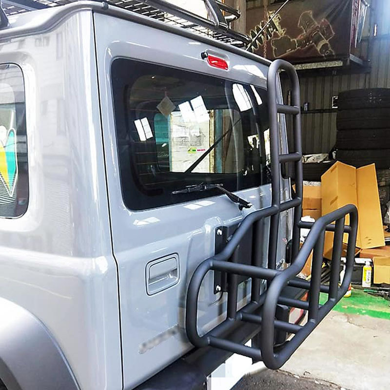 Tail ladder+storage rack+spare wheel rack 3 in 1 for Jimny JB74W JB64W JB74 JB64 2018+