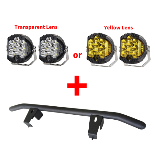 Spot light bar with 2 * 50W 5inch LED Spotlights + protect Grille for Jimny JB74W JB64W JB74 JB64 2018+