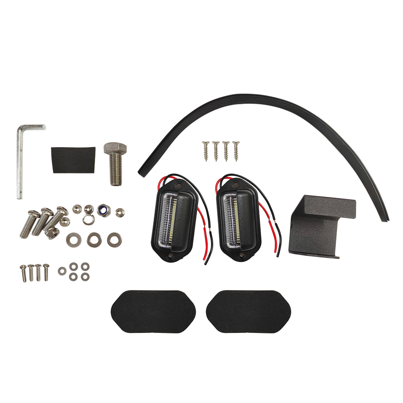 License plate Frame with 2 lights for Jimny JB74W JB64W JB74 JB64 2018+