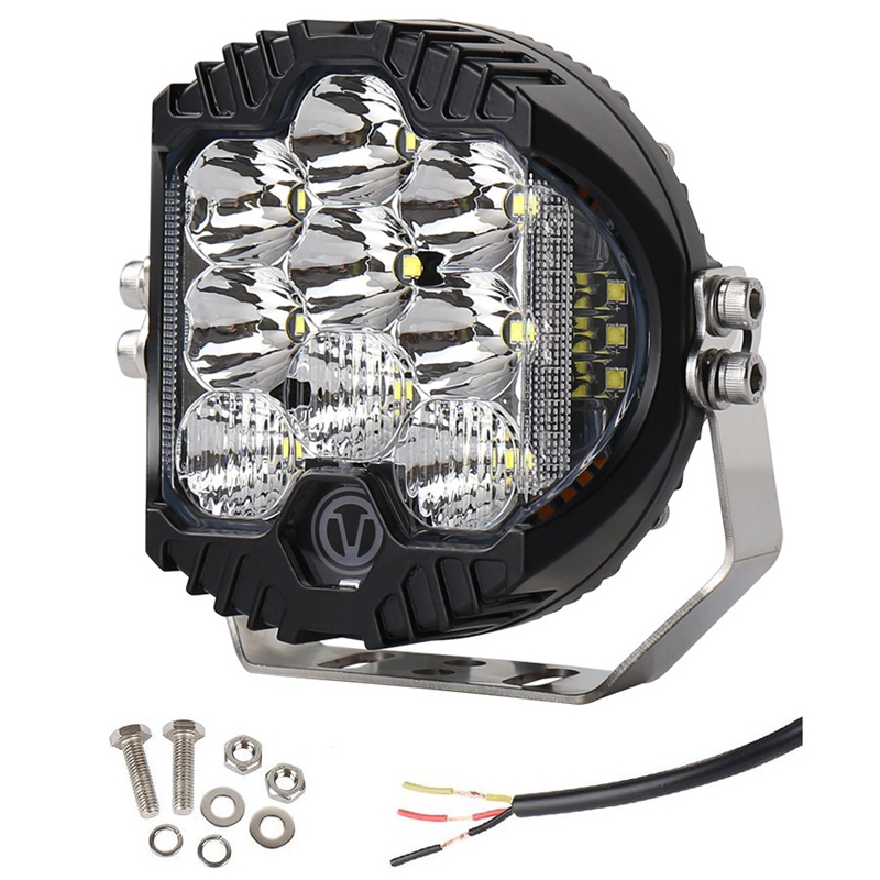 Spot light bar with 2 * 50W 5inch LED Spotlights + protect Grille for Jimny JB74W JB64W JB74 JB64 2018+