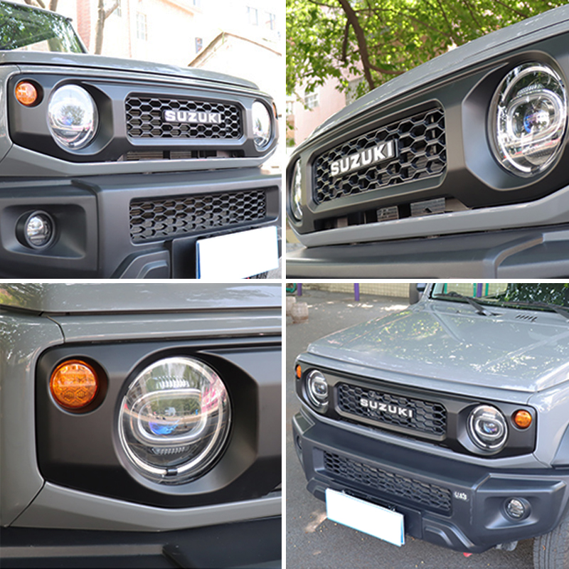 Front Grille B Black with Logo for Jimny JB74W JB64W JB74 JB64 2018+