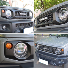 Front Grille B Black with Logo for Jimny JB74W JB64W JB74 JB64 2018+