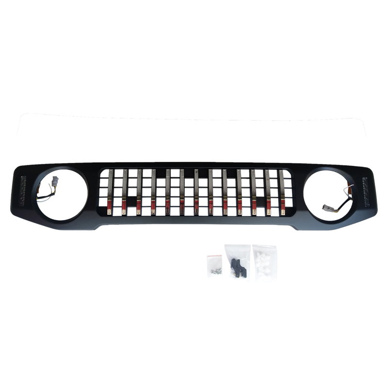 Front Grille A with LED Indicator+DRL for Jimny JB74W JB64W JB74 JB64 2018+
