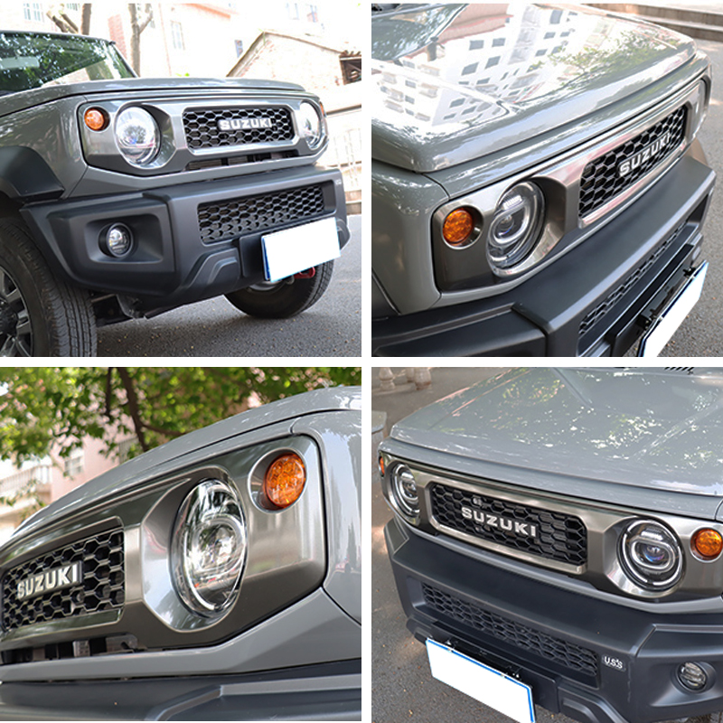 Front Grille B Gray with Logo for Jimny JB74W JB64W JB74 JB64 2018+