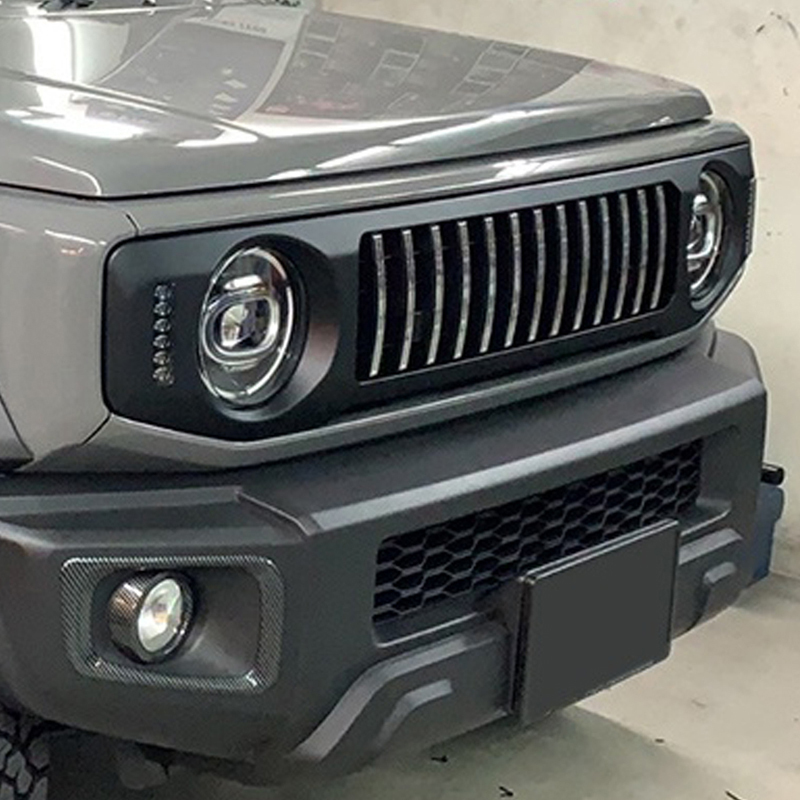 Front Grille A with LED Indicator+DRL for Jimny JB74W JB64W JB74 JB64 2018+
