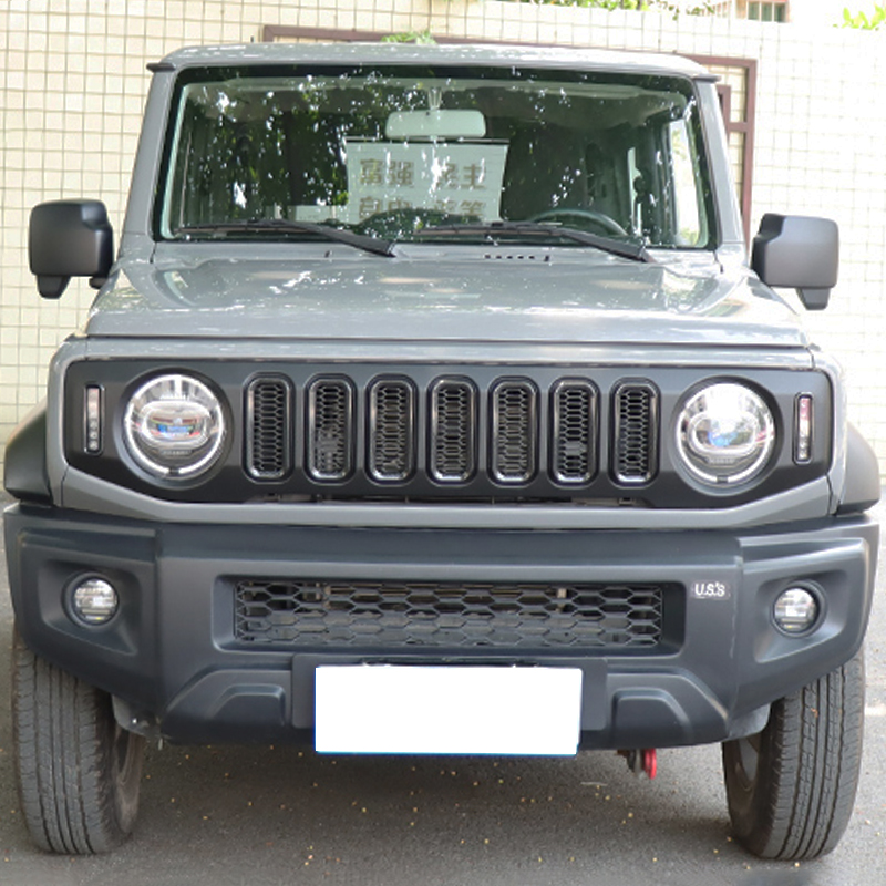 Front Grille A Carbonfiber Painting with LED Indicator+DRL for Jimny JB74W JB64W JB74 JB64 2018+