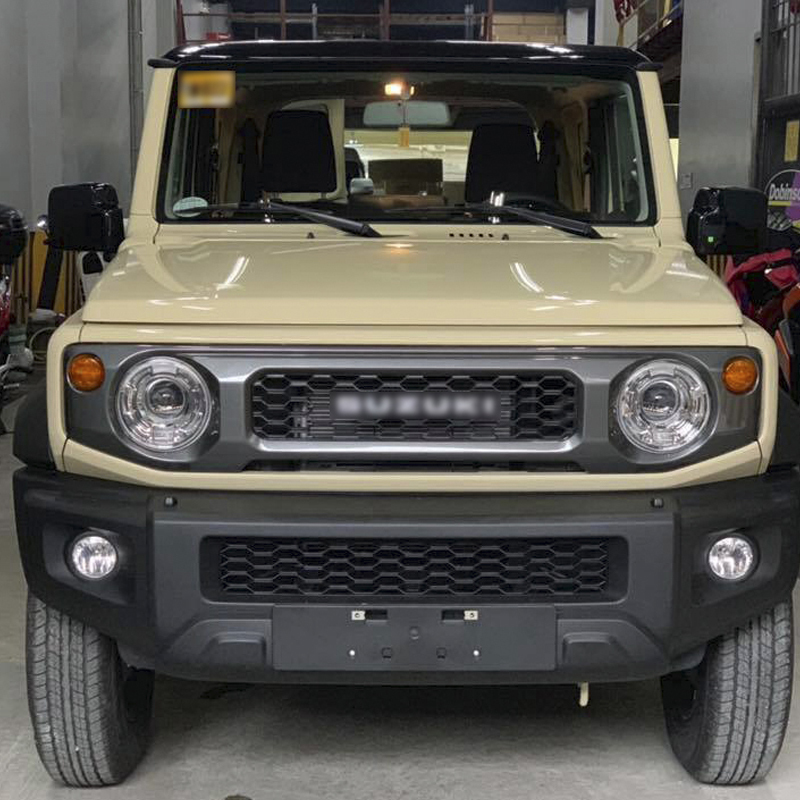 Front Grille B Gray with Logo for Jimny JB74W JB64W JB74 JB64 2018+