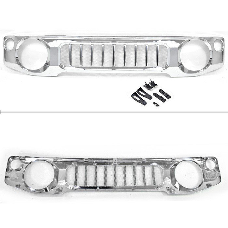Front Grille D with Insect Grid Chromed for Jimny JB74W JB64W JB74 JB64 2018+