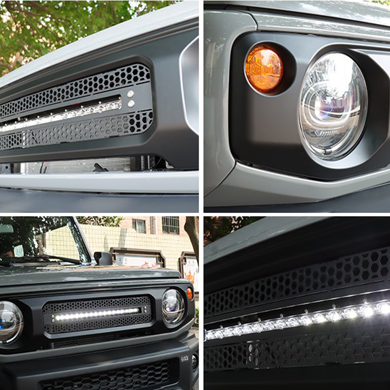 Front Grille E with LED light bar * 1pcs for Jimny JB74W JB64W JB74 JB64 2018+