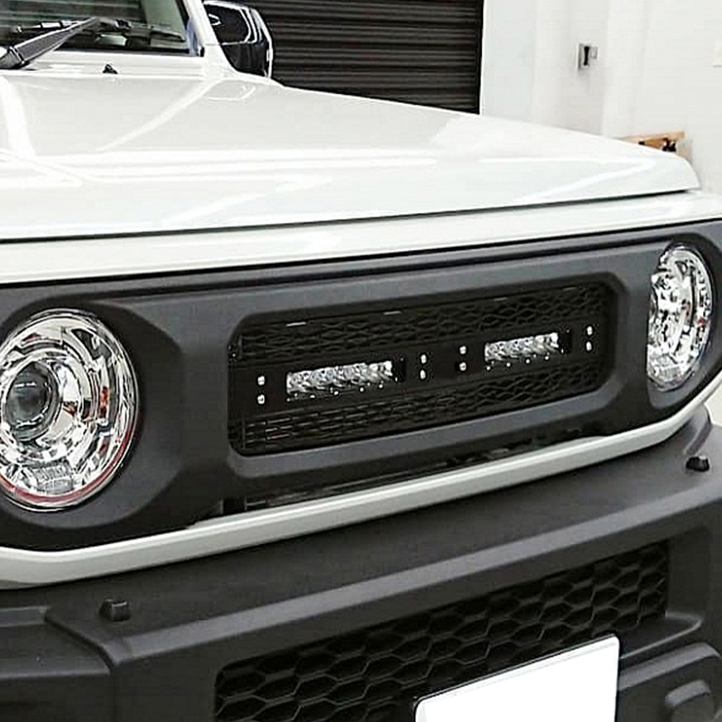 Front Grille F with LED light bar * 2pcs for Jimny JB74W JB64W JB74 JB64 2018+
