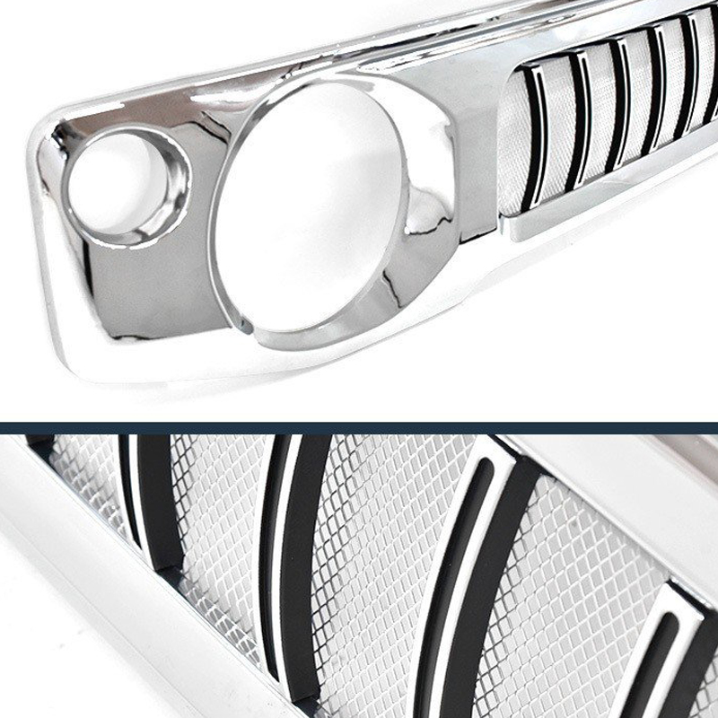 Front Grille D with Insect Grid Chromed for Jimny JB74W JB64W JB74 JB64 2018+