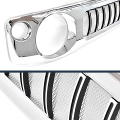 Front Grille D with Insect Grid Chromed for Jimny JB74W JB64W JB74 JB64 2018+