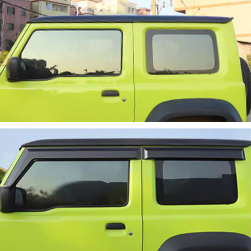 Car Window Visor Window Rain Guards Weathershields Sun Rain Deflector for Jimny JB74W JB64W JB74 JB64 2018+