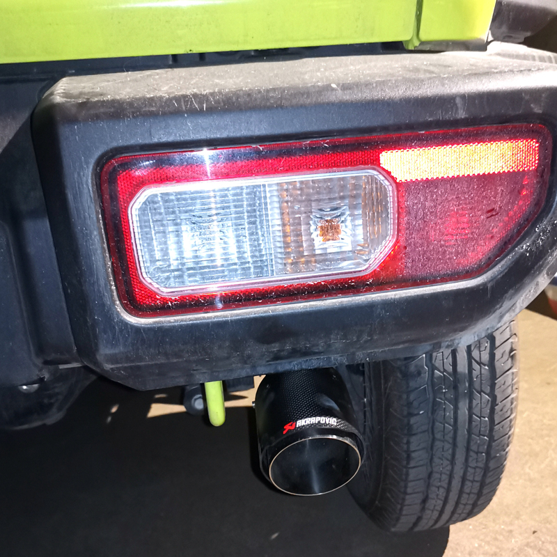 In stock JIMNY ACCESSORIES Jimny Carbon fiber Car Exhaust Muffler Pipe Tail Throat for Jimny 2019 JB74 JB64