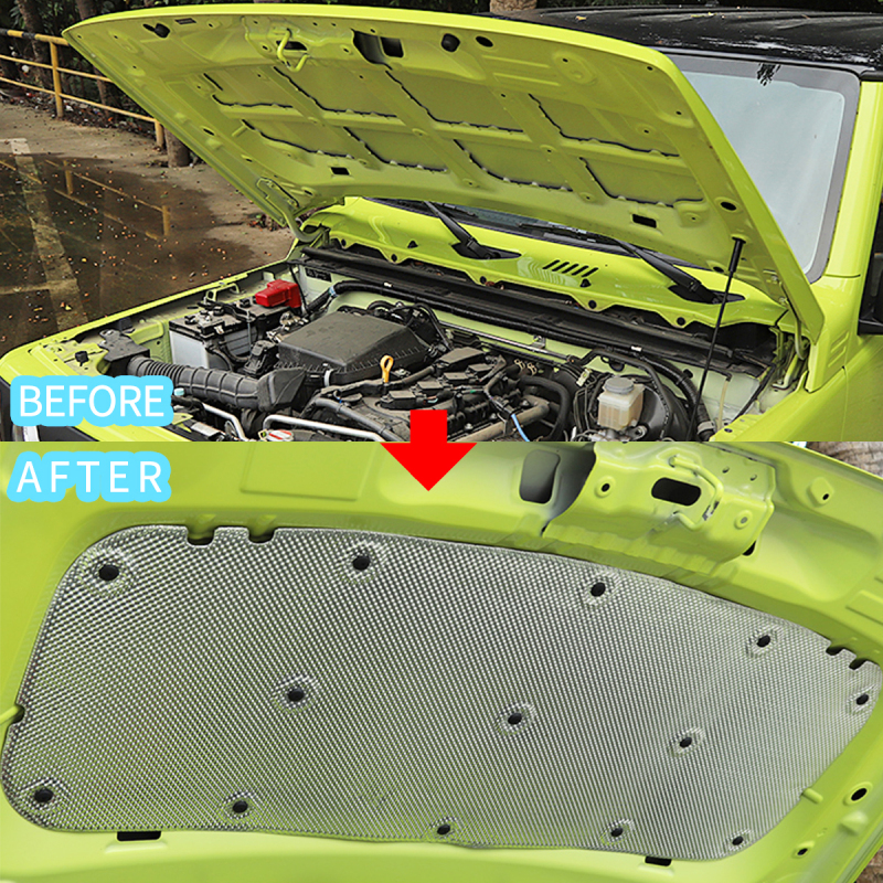 Car Front Engine Hood Heat Insulation Soundproof Cotton Pad Mat Cover for Jimny 2018+ jb74 jb64