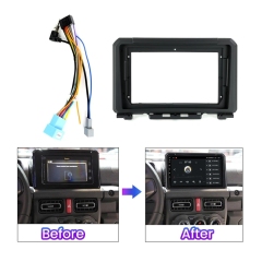 9" Car Radio Frame Panel Trim for Suzuki Jimny JB74W JB64W JB74 JB64 2018 2019 2020 2021 2022 2023