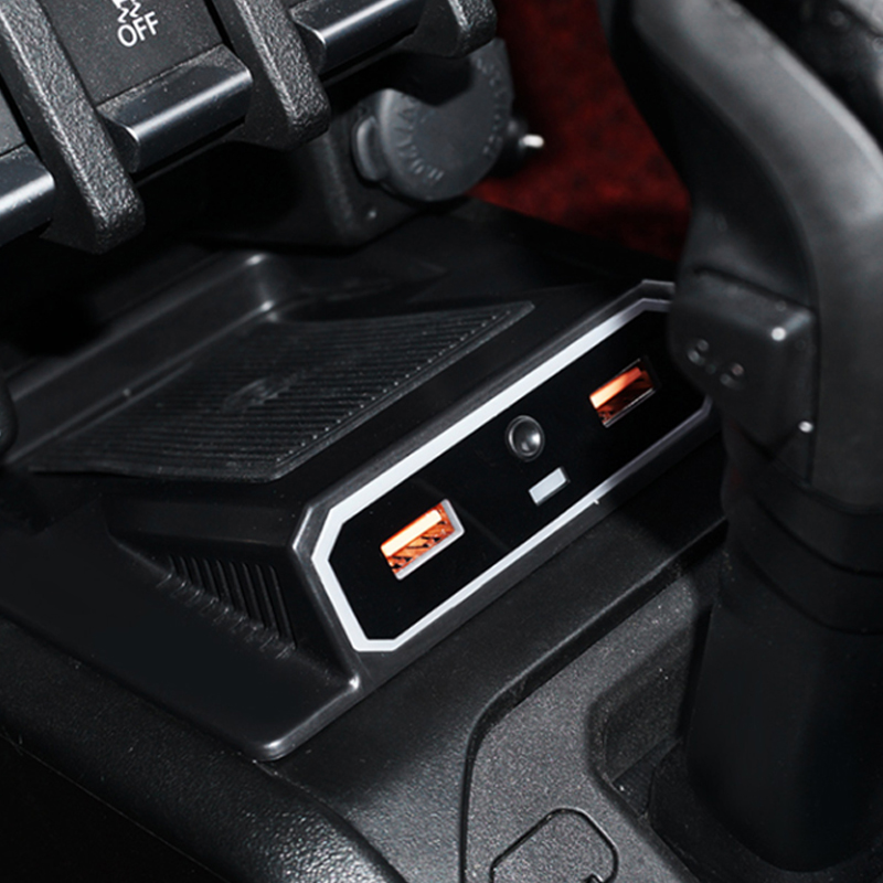 Car Phone Holder Wireless Charger with 2 Ports for Suzuki Jimny JB64 JB64W JB74 JB74W 2018-2020 Dual USB Car Charger Adapter