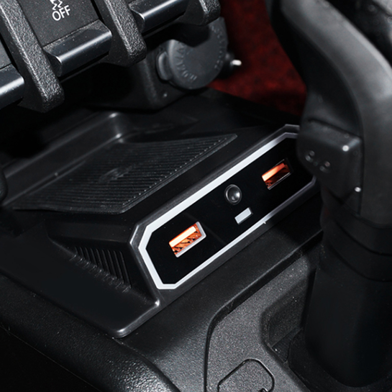 Car Phone Holder Wireless Charger with 2 Ports for Suzuki Jimny JB64 JB64W JB74 JB74W 2018-2020 Dual USB Car Charger Adapter