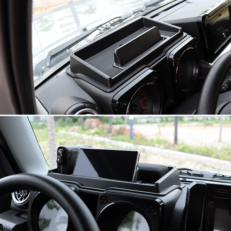 Interior Storage Box Dashboard Container phone Bracket Holder Stander for Jimny 2019 JB64 JB74 JB74w JB64w