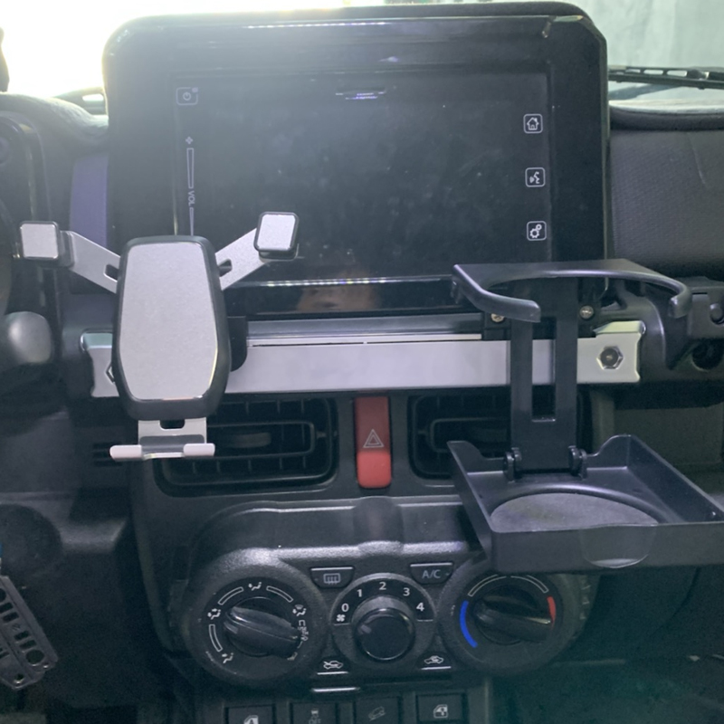 Jimny Accessories Phone Water Cup Bracket For Suzuki Jimny Gen 4 2018-2023 Central Control Phone Stand Cup Holder Support